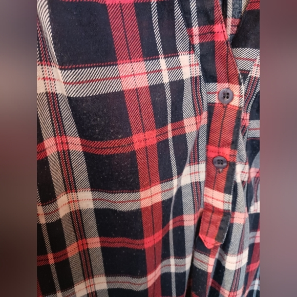 Stella Tweed Ladies L Sleeveless Plaid Summer Top Stretchy - Picture 4 of 10